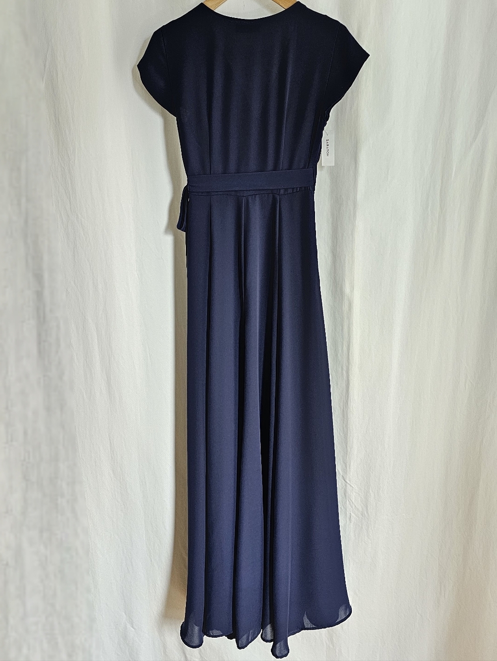 Aritzia Babaton Lexia Short Sleeve Chiffon Wrap Maxi Dress - Picture 7 of 16